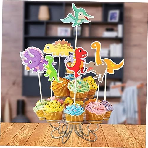ABOOFAN 105 Pçs Toppers De Dinossauros Para Crianças Decoração De Cuake Suprimentos De Aniversário D
