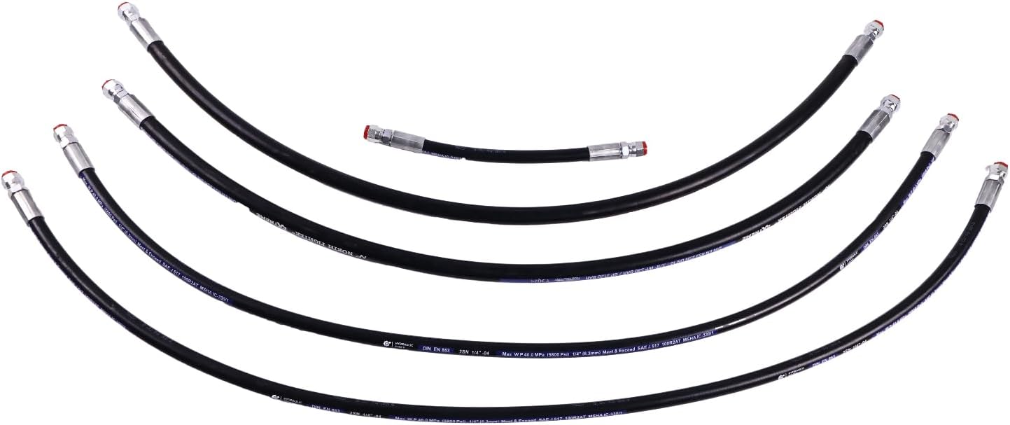 HOLDWELL Hose Kit 42" 36" 22" 45" 38" compatible with Western MVP 1/4'' 3/8'' Receiver