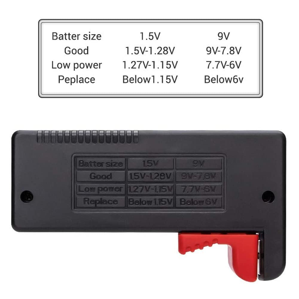 Testeur de Piles Universel BT-168D Numérique pour AA AAA C 9V Bouton