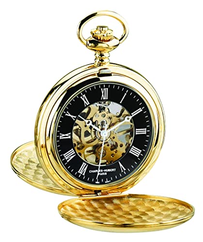 Charles-Hubert DWA061 Double Hunter Case Mechanical Pocket Watch