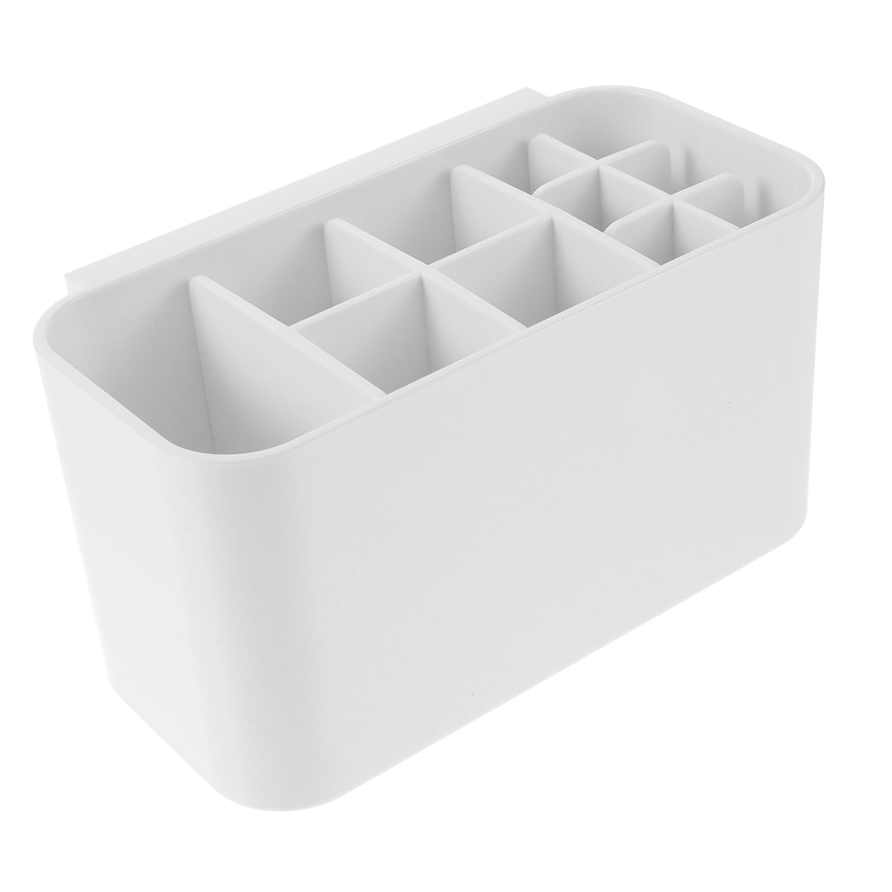 MAGICLULU Portaspazzolini da Denti da Parete per Bagno, Organizer per Spazzolini Elettrici, Abs Bianco, Fori di Drenaggio, Gancio Adesivo Resistente
