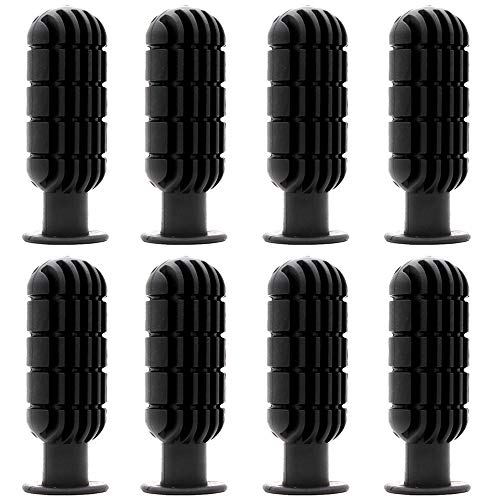 Mirrwin Poignée de Baby-Foot Poignée En Plastique Table De Football Pièces de Poignée de Football de Table Football Grip Partie Remplacements Convient pour Remplacer la Poignée du Baby-Foot 8 PCS Noir