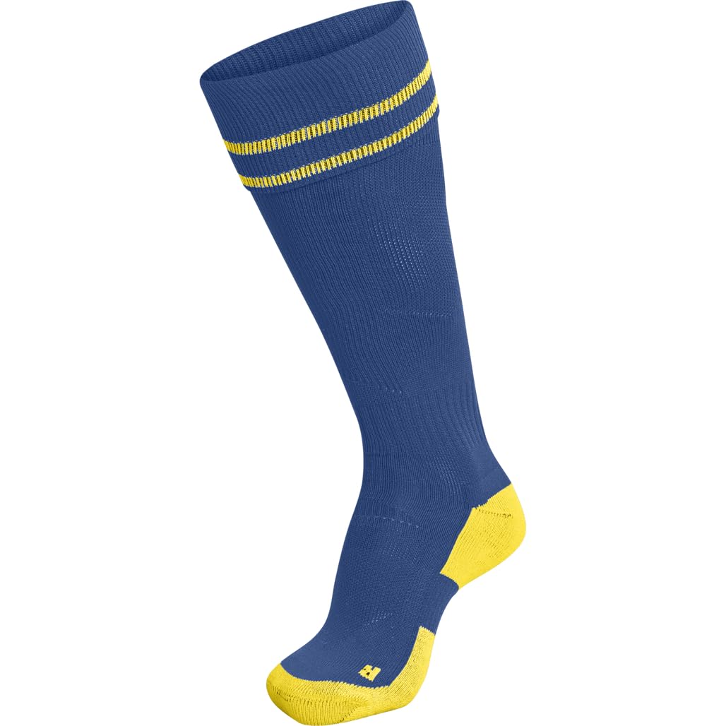 hummel Element Football Sock, True Blue Blazing Yellow