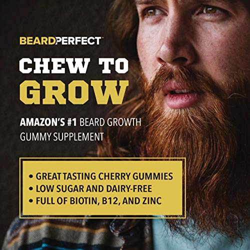 Thickgrow Bigbeard Gummies - Get A Stronger, Longer, Thicker Beard - Beard Growth Formula For Men - With Biotin, B12, And 10+ Elite Beard-Building Vitamins And Nutrients - 60 Cherry Flavored Gummies! #TOP5