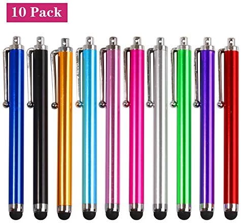 Stylus Pen 10 Pack Stylus for ipad Samsung Touch Screens Capacitive Stylus for Kindle Touch iphonex 7/7s Plus Android Phone (10 Color)