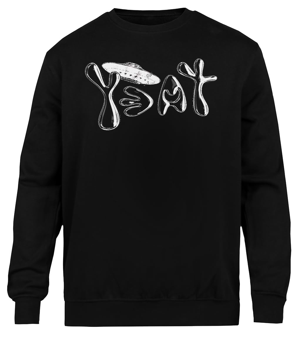 Yeat Sweatshirt Nera Unisex Eco-Friendly Unisex Black Sweatshirt Eco-Friendly Crewneck