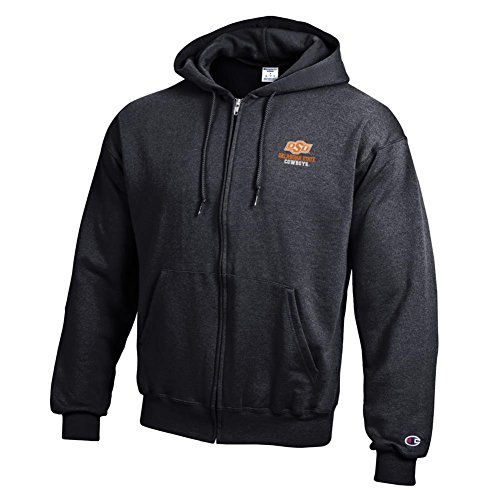 Champion Oklahoma State University Full Zip Hoodie ECO Full Zip (Large)