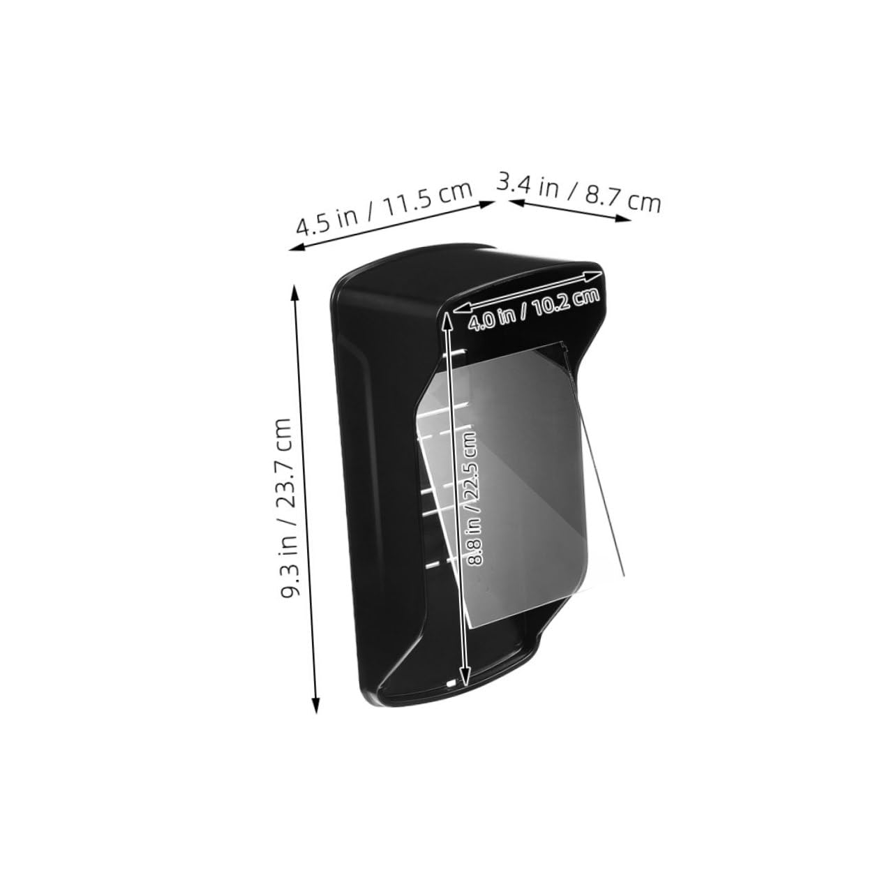 Protection Anti-pluie pour Sonnette en Plastique Noir | Acrylique, Usage Maison Extérieur, Compatibilité Sonnette, Protection Renforcée la Pluie