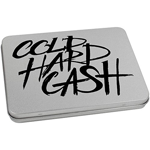 Azeeda 170mm 'Cold Hard Cash' Metal Hinged Tin/Storage Box (TT00073084)