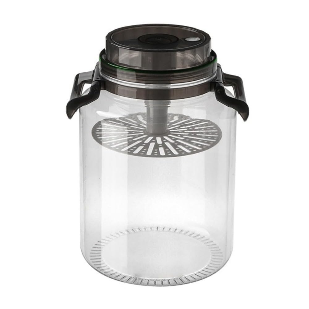 Tarros con asa | Tarro de fermentación para chucrut y verduras, recipiente de almacenamiento hermético para conservar la fermentación (14 x 8.66 pulgadas -B)