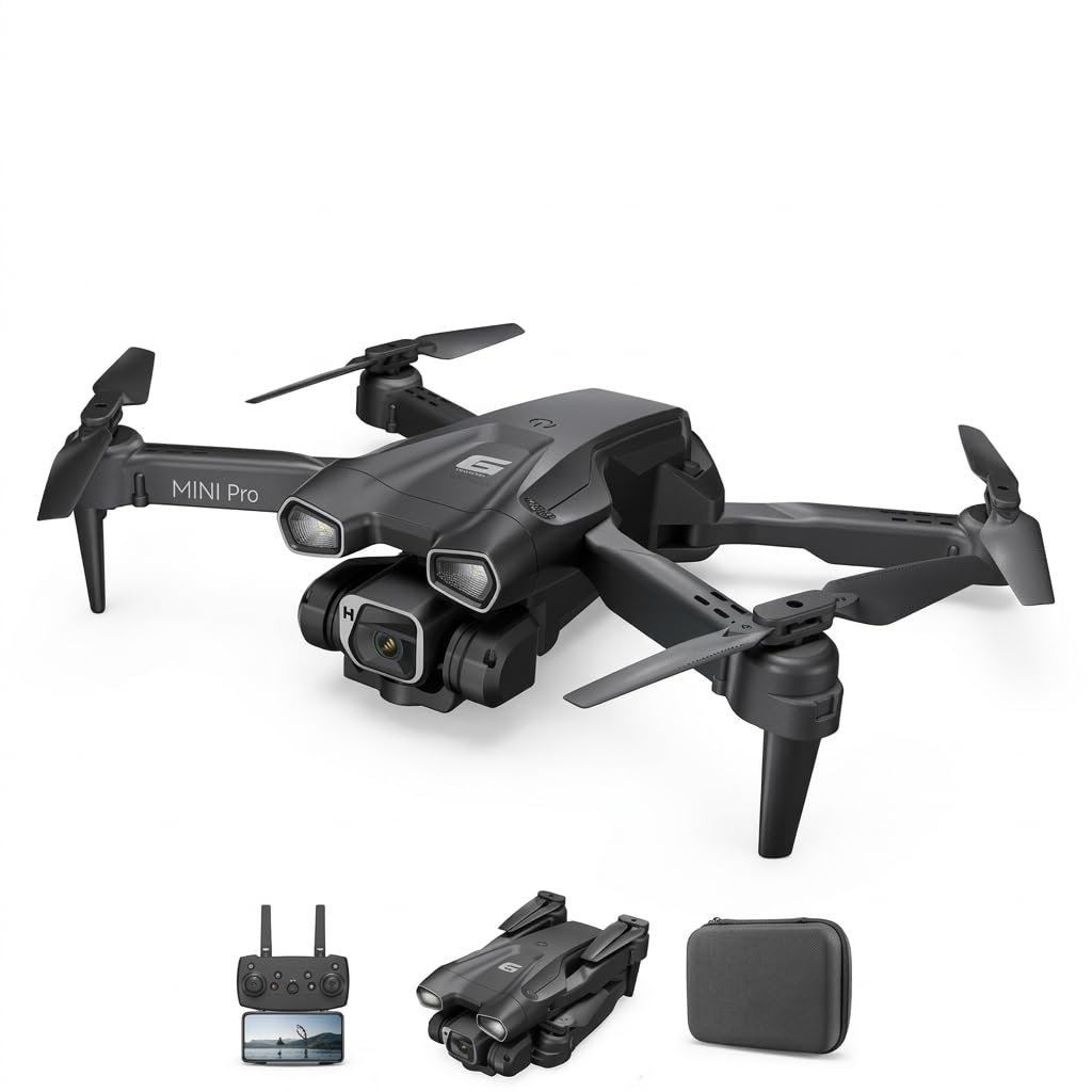 dRoNe wItH hD DuAl cAmErA BrUsHlEsS MoToR, oNe cLiCk tAkEoFf/lAnDiNg FlIp rOlLiNg gEsTuRe cOnTrOl wI-Fi cAmErA ReMoTe cOnTrOl sTuNnInG PhOtOs dRoNe-1080-4K (MuLtiColOUr)-image-7