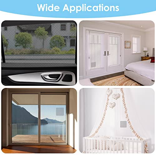 Cobee Self-Adhesive Window Screen Repair Patches Kit, 10 Sheets 3 Sizes Screen Door Replacement Repair Kit Fiberglass Mesh Wall Repair Patches Drywall Tools Wall Hole Quick Repair Patch(Black) #TOP6