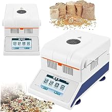 Lab Halogen Moisture Analyzer, Moisture Detecto 50g x 5mg /100g x 1mg, 0.01% Readability, High Efficiency Halogen Lamp Heating, RS232 USB Interface,100g0.001