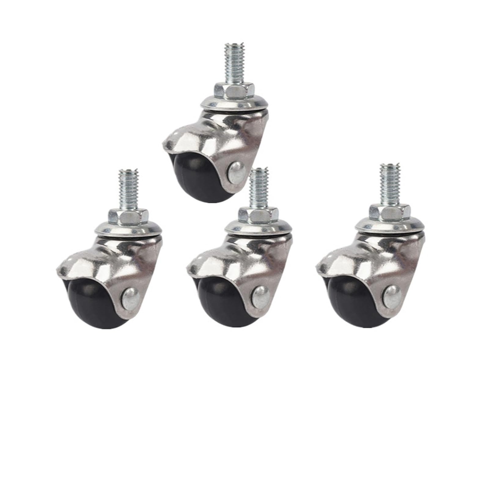(4 paquets) Table de canapé à poulie de tige de vis de roue universelle de 1 pouce
