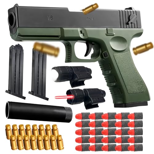 Spielzeug Pistole, Spielzeug Pistolen für Kinder, Spielzeug Waffen Pistolen, mit Schaumstoff Bullet, Patronenhülsen Spielzeug und Magazine, Spielzeug Pistole Kinder mit Zubehör, Kinderspielzeug
