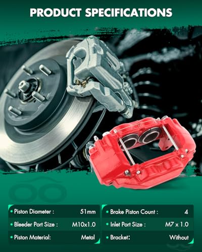 Image of SCITOO Front Left Brake Caliper Without Bracket 19-3275 Compatible For Toyota Sequoia 2008-2013 For Toyota Tundra 2007-2013