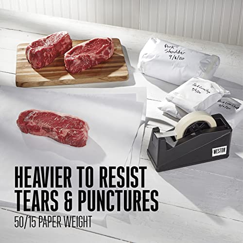Weston Heavy Duty Freezer Paper In Dispenser Box, 18-Inch-By-300-Feet (83-4001-W) With Cutter #TOP3