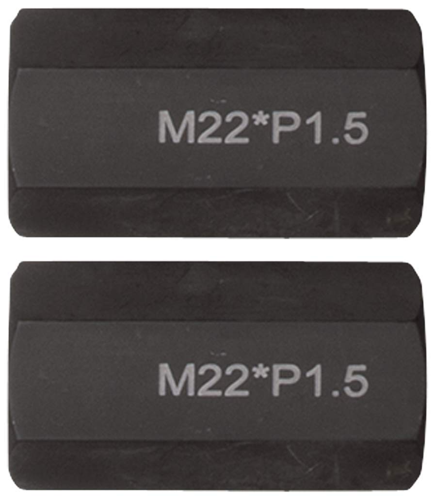 KS Tools 460.1776 Juego de adaptadores de rosca M22x1,5x65 mm, 2 pzs
