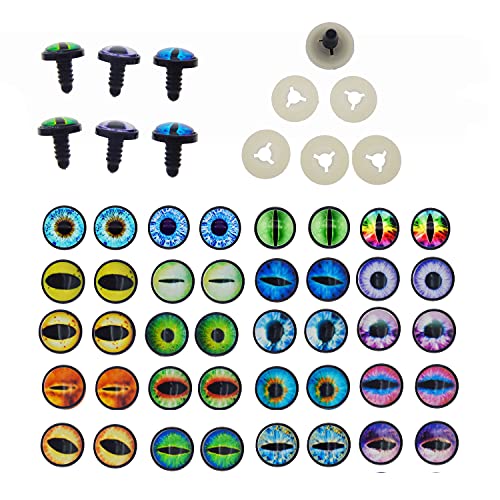 60 Stück Glas-Cabochon Tier-Augen – 12 Mm, Für Puppen, Tonfiguren, Schmuck & DIY