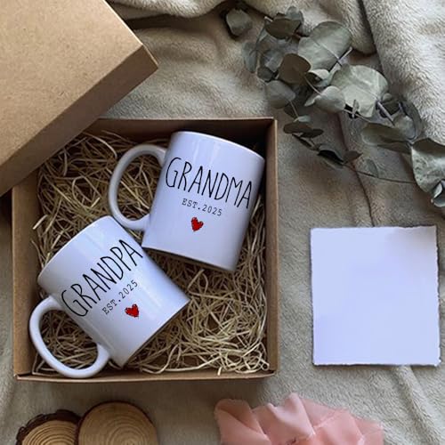 Dnuiyses-Promoted-to-Grandparents-EST-2025-Coffee-Mugs-New-Grandparents-Gift-Pregnancy-Reveal-Mothers-Day-Fathers-Day-Gift-New-Baby-Announcement-Baby-Reveal-Surprise-Publicity-Mug-Gifts Dnuiyses Promoted to Grandparents EST 2025 Coffee Mugs New Grandparents Gift Pregnancy Reveal Mothers Day Fathers Day Gift New Baby Announcement Baby Reveal Surprise Publicity Mug Gifts