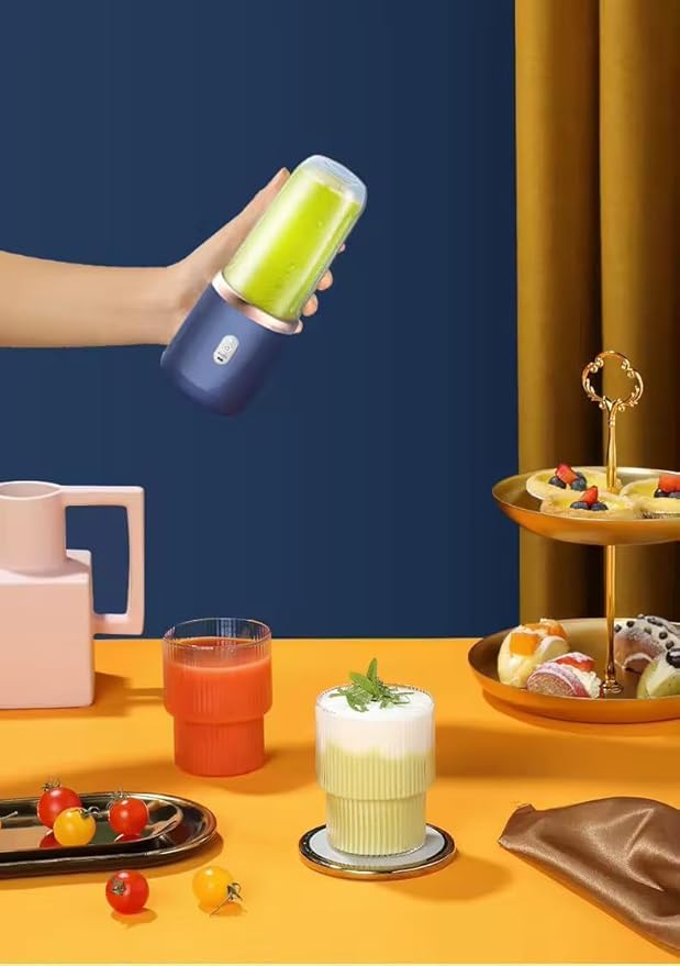 Image of CM Global Portable Juice Blender, 400ml Capacity,Travel Bottle, 22cm Height