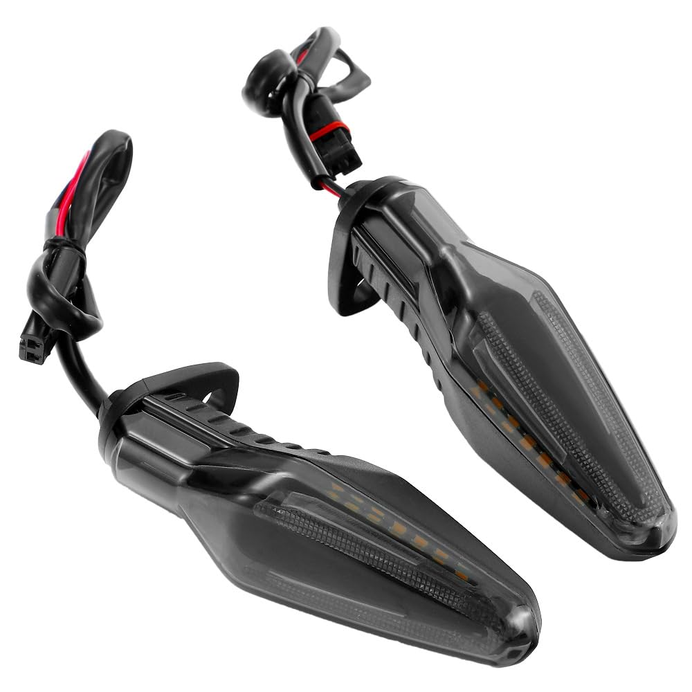 Shkalacar Indicateurs de Moto,Clignotants de Moto étanches 12 V 18 LED adaptés Compatible avec R1250GS Adventure F850GS R1200GS ADV S1000R S1000RR S1000XR F750GS F900R F900XR R1200RS R1250R 2013-2022