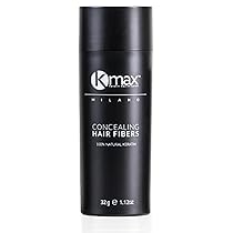 Kmax Fibre cheratina per capelli 32 gr, Polvere volumizzante capelli naturale Infoltimento immediato, Fibre capelli per coprire le Calvizie – Nero