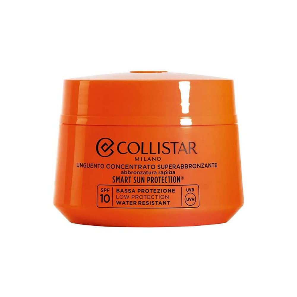 Collistar Ungüento Concentrado Superbronceador SPF 10, Acelerador de Bronceado Rápido e Intenso, Resistente al Agua, 150 ml