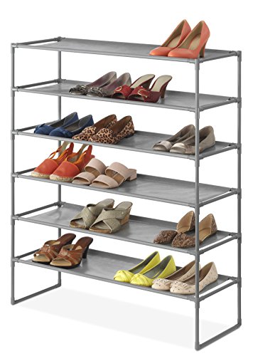 Whitmor Spacemaker 6-Tier Shelves, Gunmetal #TOP2