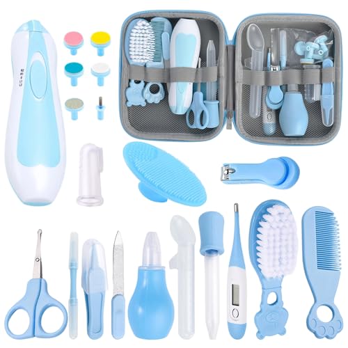 20 en 1 Lima de Uñas para Niños,Mini Molinillo de Uñas Eléctrico Portátil,Bajo Ruido,con Luz...
