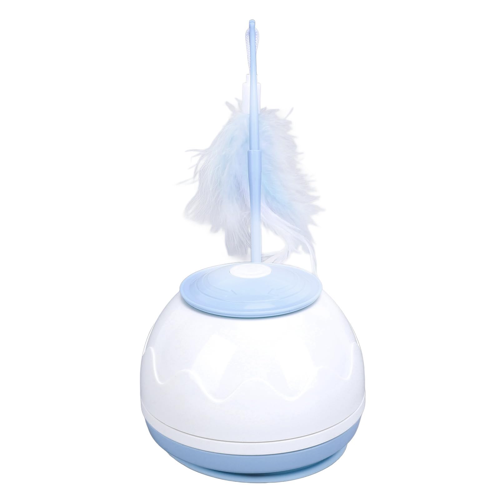 Haofy Giocattolo Interattivo per Gatti, Materiale ABS, Palla Rotolante Automatica con velocità Regolabile, Divertente attività Indoor per Gatti e Gattini (BLUE)