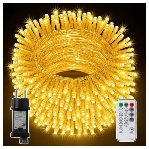CNMTCCO Guirlande Lumineuse Intérieur Exterieure 40M 400LED Guirlande Lumineuse Sapin de Noel Lumiere Sapin Led Electrique Deco Guirlande Noel Blanc Chaud