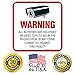 (4 Pack) Video Surveillance Sign 5½x5½