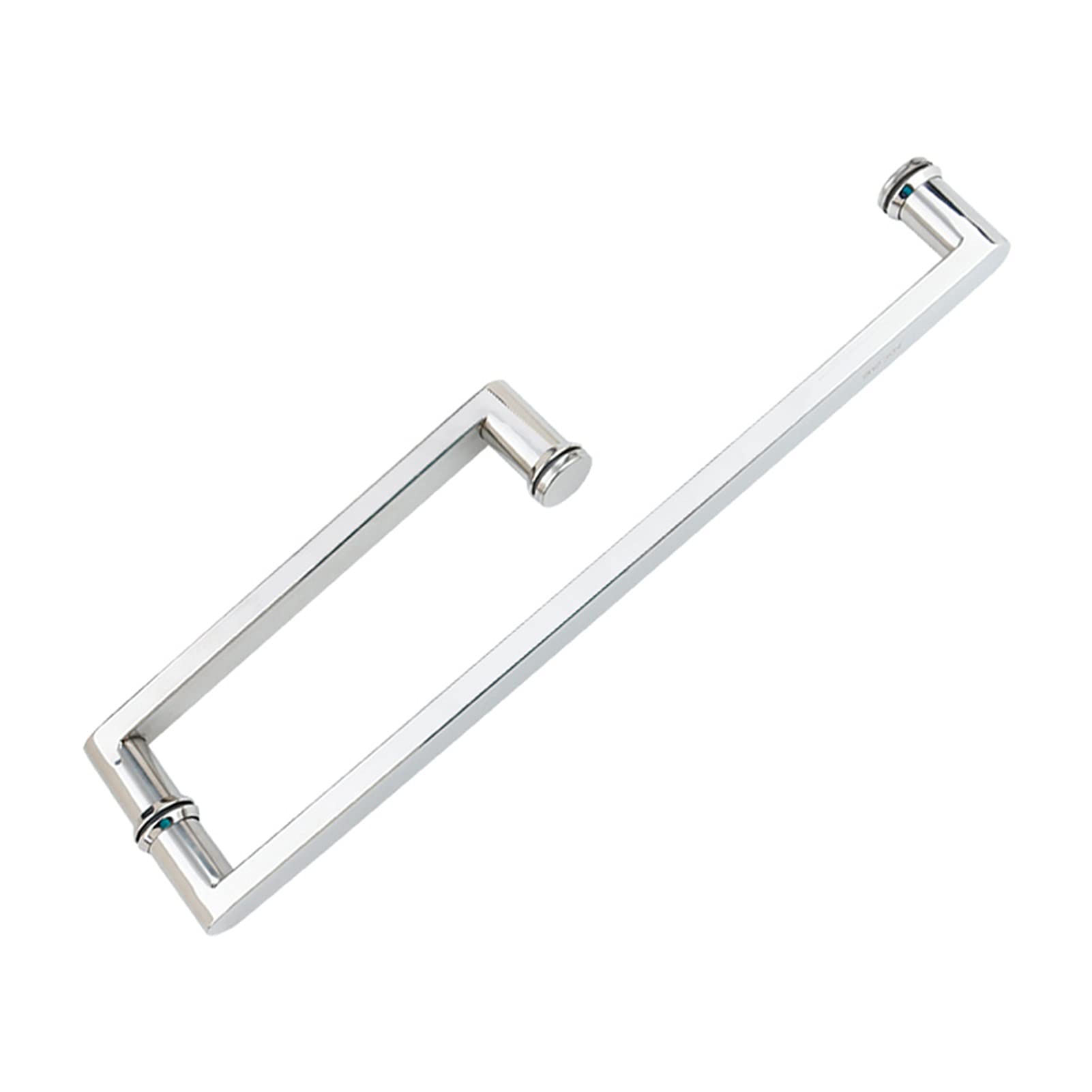 DFGHNBVC Push And Pull Glass Door Handle Set For Bathroom, Durable Shower Knobs Grab Bar Replacement - Modern, Easy Install, Stylish Hardware,185Mm+385Mm