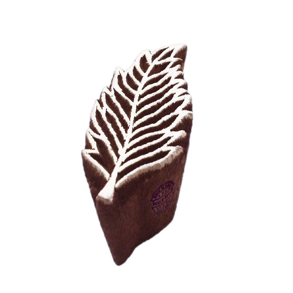 Royal Kraft Leaf Wooden Floral Printing Block Stamp - DIY Henna Fabric Textile Paper Clay Pottery Block Printing Stamp TGtag005 (B084D25KCG) Amazon Price History, Amazon Price Tracker