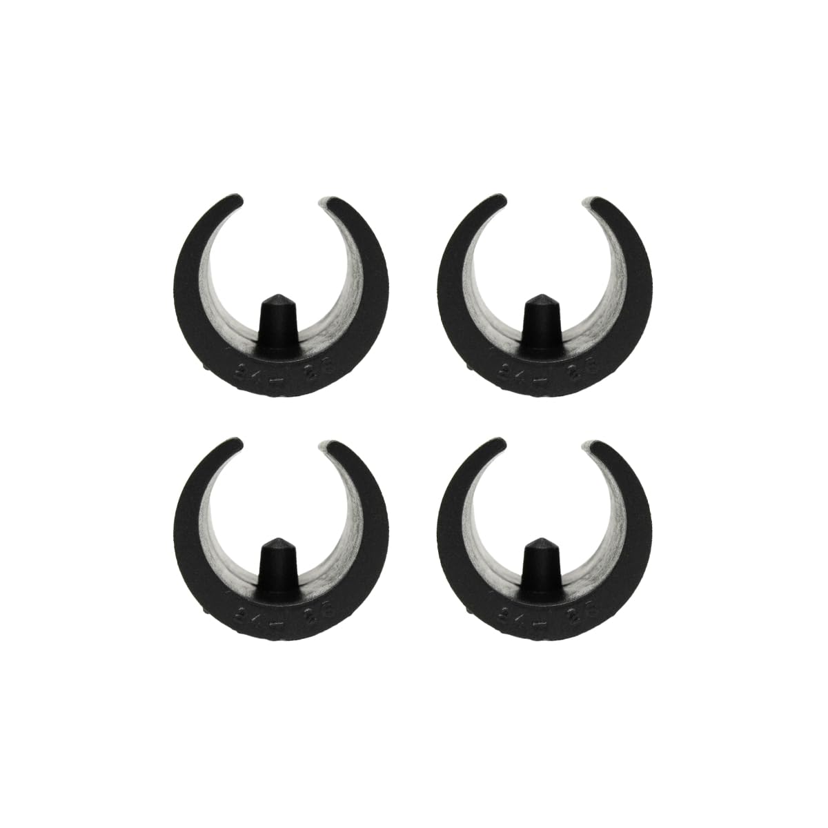 Furnish Theory Breuer Chair Company Replacement Cesca Single-Prong U-Shape Plastic Caps U-Caps (Black; Set of 4)