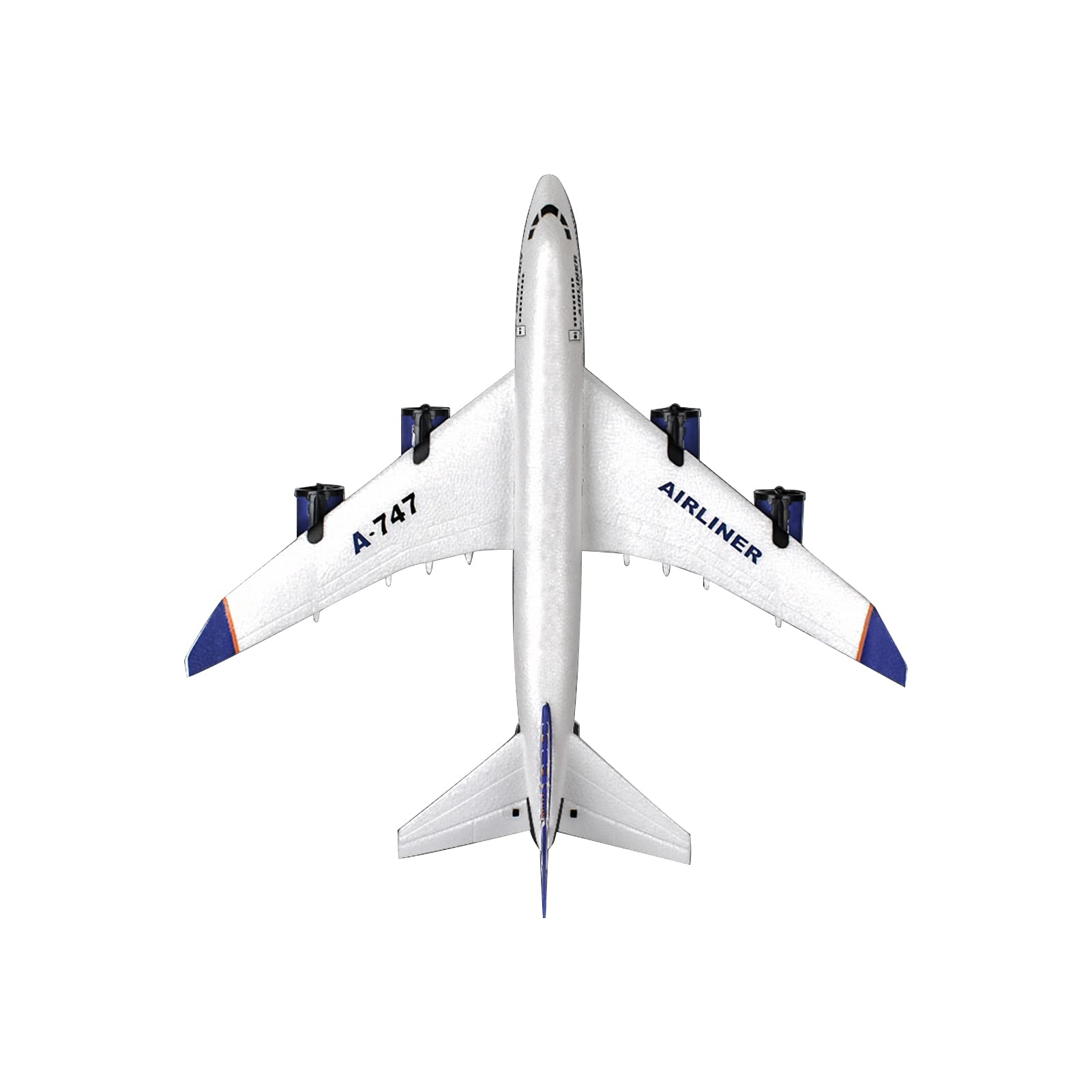 SAGNV Remote Control Airplane,2.4Ghz 3 Channel,RC Aircraft Built In 3-Axis Gyroscope, LED,RC Plane for Kids Boys Girls Beginner white-Boeing 747