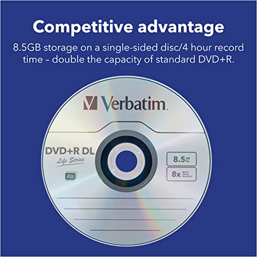 Verbatim 71122 Dvd+R Dl Double Layer 8.5Gb 8X Lifeseries thumb #2