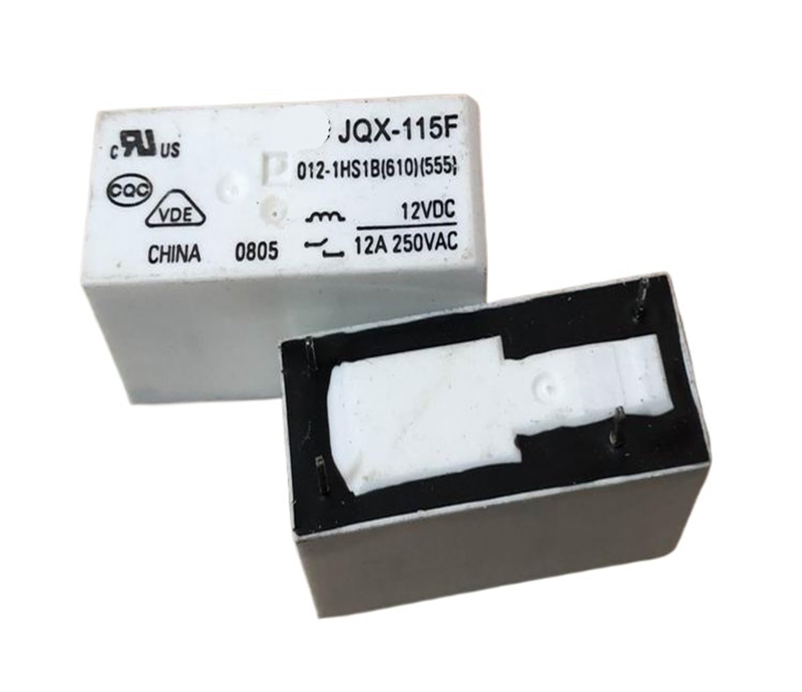 Yzwrwrmktb One Color 1Pc Jqx-115F 012-1Hs1b(610)(555) (115Fa4-12V-12A) Relay 4Pins