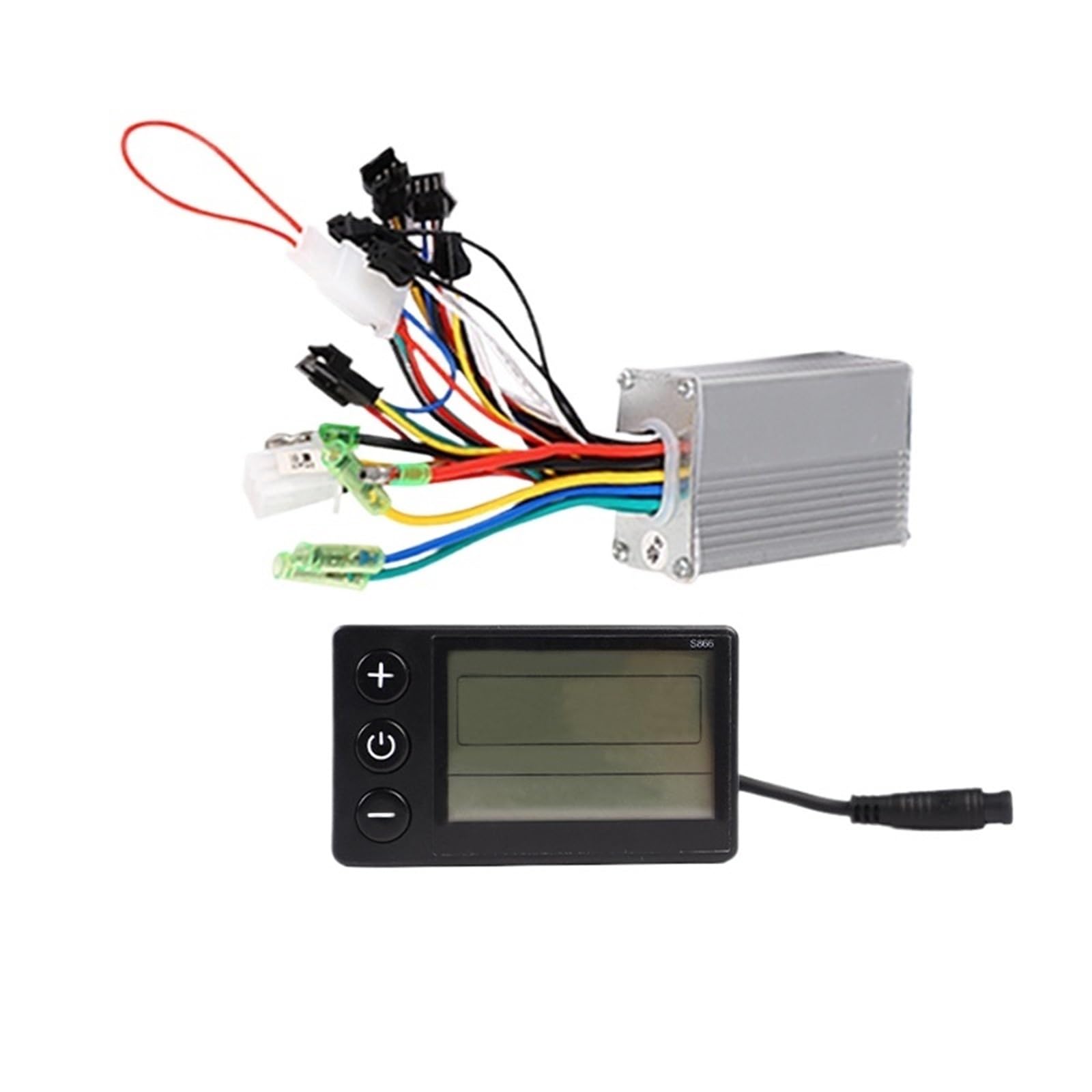 Pantalla para Ebike, Controlador De Bicicleta Eléctrica S866 con Pantalla LCD 36V 48V 250W 350W