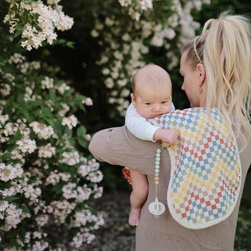 Image of FRIGG Natural Rubber Baby Pacifier 4-Pack Crystal Sparkle | Made in Denmark | BPA-Free (6-18 Months)