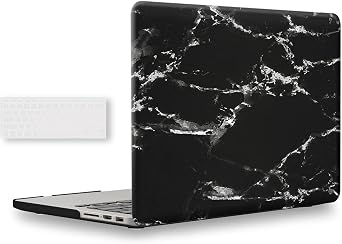 UESWILL 3in1 Case for MacBook Pro Retina, 15 inch, 2012-2015, Black/White