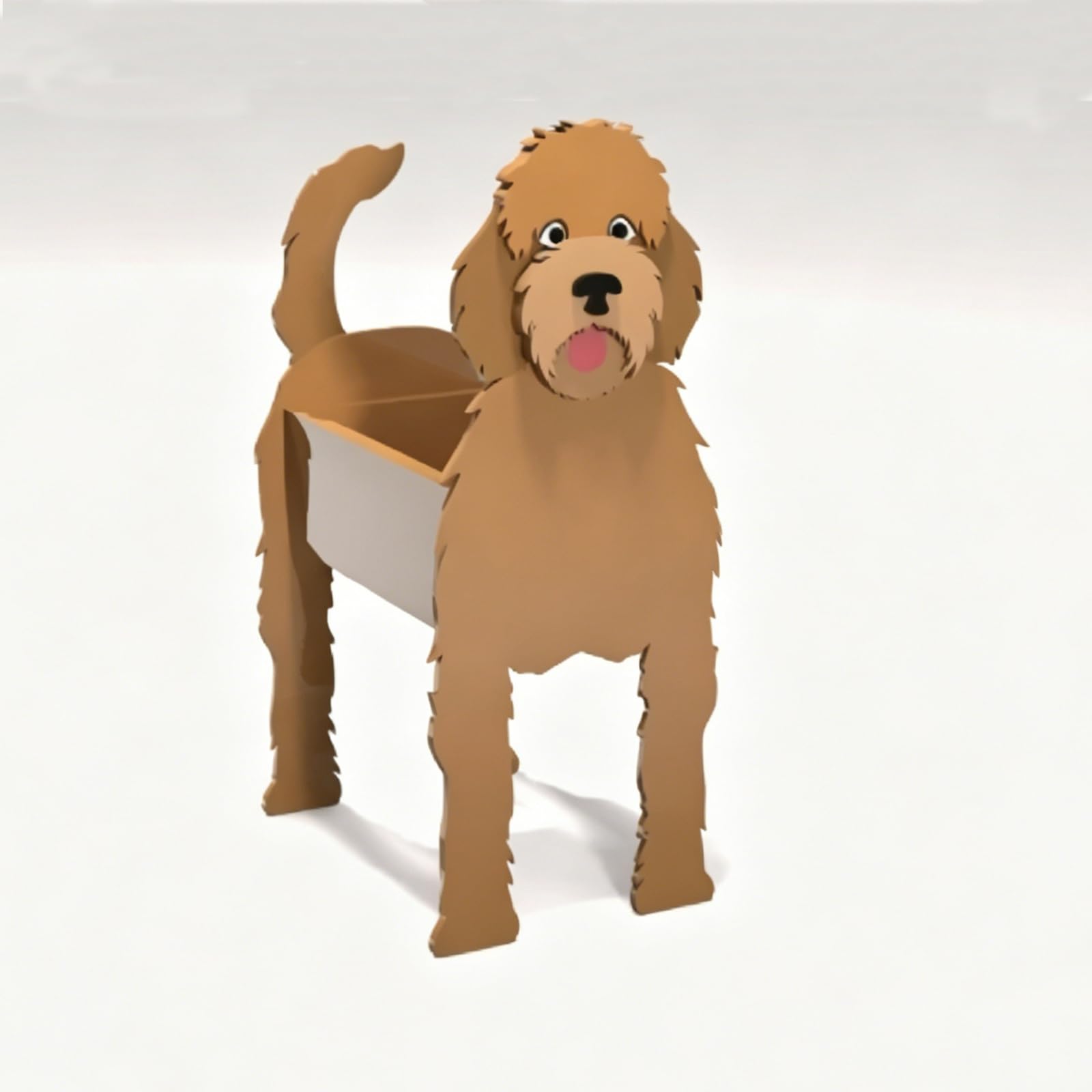 Laamiasm Succulent Cactus Herb Dog Planter for Golden Doodle – Perfect Shape Planter for Small Plants with Drainage Hole