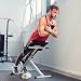 TecTake Entrenamiento de Espalda Abdominal Banco máquina Abdominales | Acolchado Ajustable en...