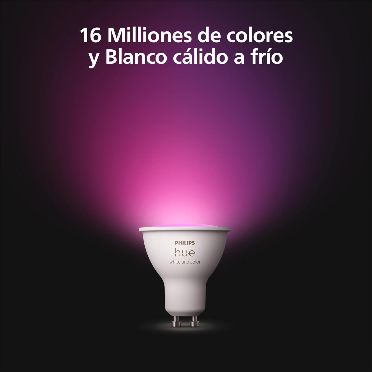 Philips Hue Kit Inicio Pro: Hue Bridge Pro + Smart button + 3 focos led inteligentes E27, Luz Blanca y Colores, funciona con Matter, Apple Home, Amazon Alexa, Google Assistant, Samsung SmartThings