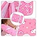 INFANZIA Car Seat Strap Covers for Infants Babies, Soft Carseat Shoulder Pads for Kids, Double-Sided Use Seatbelt Cushion Covers for Stroller, Pushchair & High Chair (Pink)