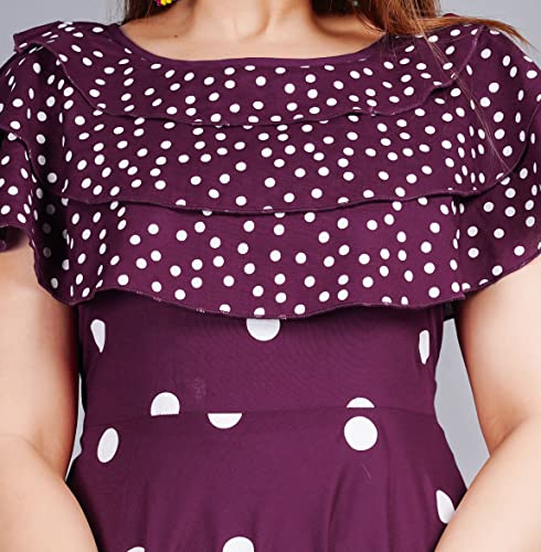 Image of Women's Polka Dot Fit and Flared Royon Dress