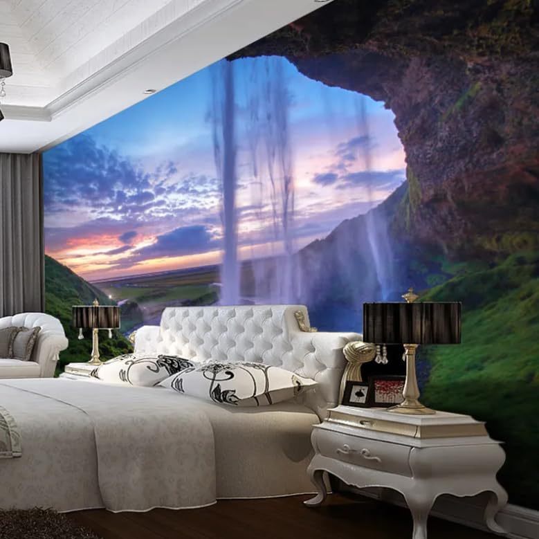 Fresques décor à la maison cascade 3D salon de qualité