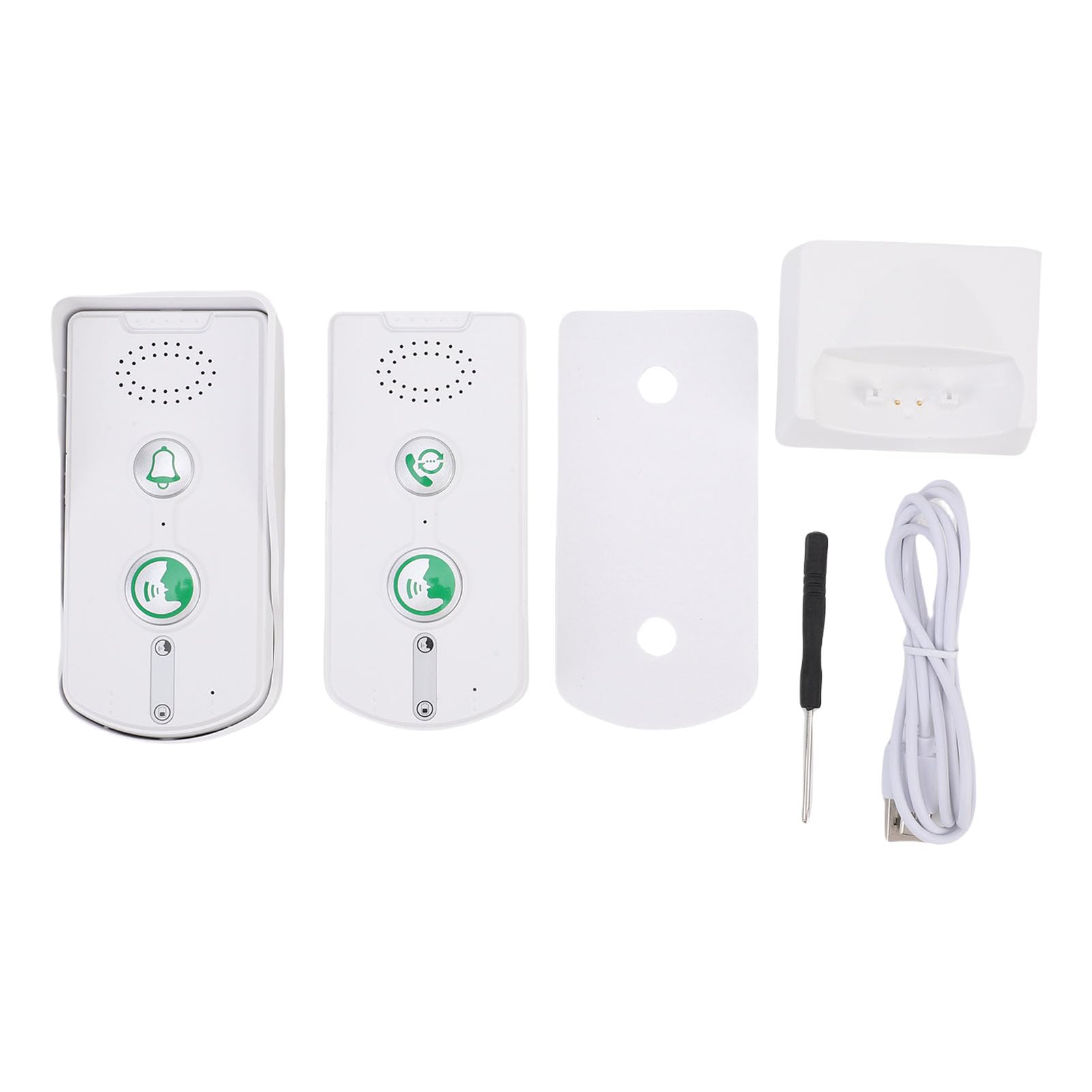 Jectse de Intercomunicador de Interiores Al Aire Libre de Intercomunicador de 2 Vías de Intercomunicador de 1640 Pies con 5 Niveles de Volumen, IP54 Impermeable, Batería de 1000 MAh,