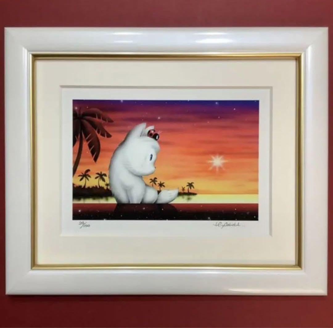 絵画・額縁・版画・芳岡 ひでき・新品未使用・スカーレットビーチ・美術品・雑貨 Amazon.co.jp: 絵画額縁版画芳岡 ひできスカーレットビーチ美術品雑貨